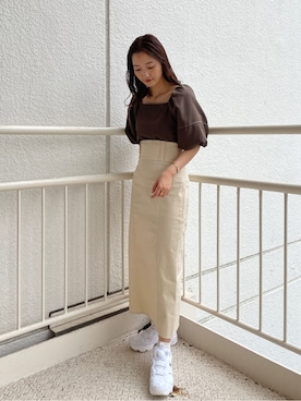 久保田さん（レディース・162cm）の春コーディネート