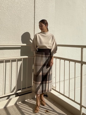 久保田さん(レディース・162cm)の冬コーディネート