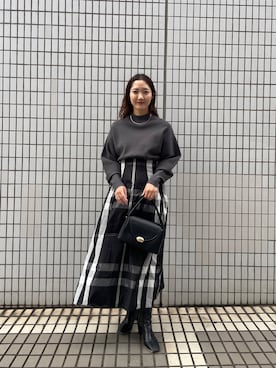 久保田さん（レディース・162cm）の冬コーディネート