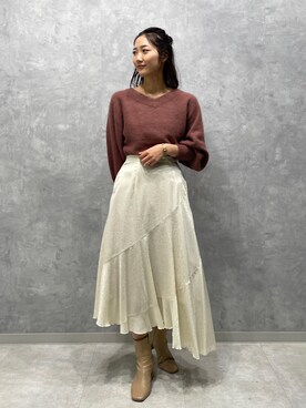 久保田さん（レディース・162cm）の冬コーディネート