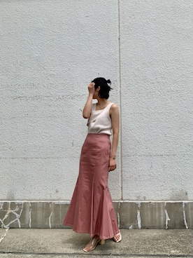 「アイテム（サンダル、その他）」を使った、久保田さん（レディース・162cm）の夏コーディネート