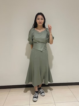 久保田さん（レディース・162cm）の春コーディネート