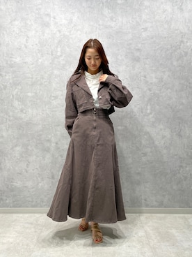 久保田さん（レディース・162cm）の春コーディネート