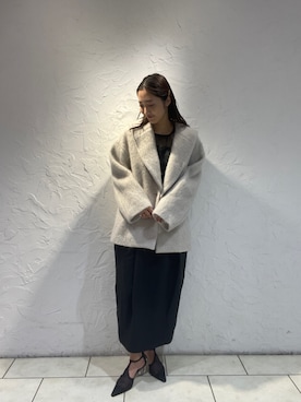 「LAGUNAMOON（ラグナムーン）のアイテム（その他アウター）」を使った、久保田さん（レディース・162cm）の秋コーディネート