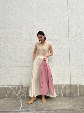 久保田さん（レディース・162cm）の春コーディネート