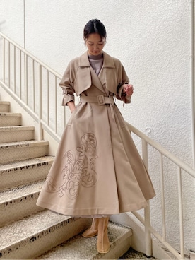 久保田さん（レディース・162cm）の春コーディネート