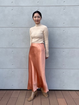 久保田さん(レディース・162cm)の冬コーディネート