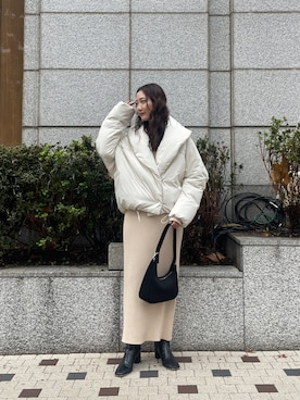 久保田さん（レディース・162cm）の冬コーディネート