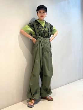 「BEAMS BOY（ビームスボーイ）のBEAMS BOY / 2WAY レース アームカバー（付け襟）」を使った、Heg.さん（レディース・159cm）の春コーディネート