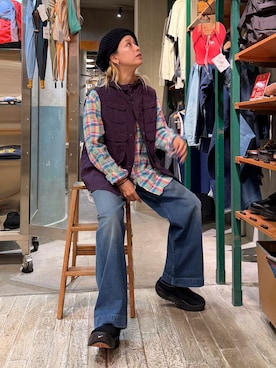 「BEAMS BOY（ビームスボーイ）のアイテム」を使った、Heg.さん（レディース・159cm）の秋コーディネート