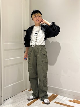 「BEAMS BOY（ビームスボーイ）のアイテム」を使った、Heg.さん（レディース・159cm）の春コーディネート