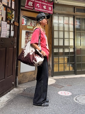 「upperhights（アッパーハイツ）のアイテム」を使った、Heg.さん（レディース・159cm）の夏コーディネート