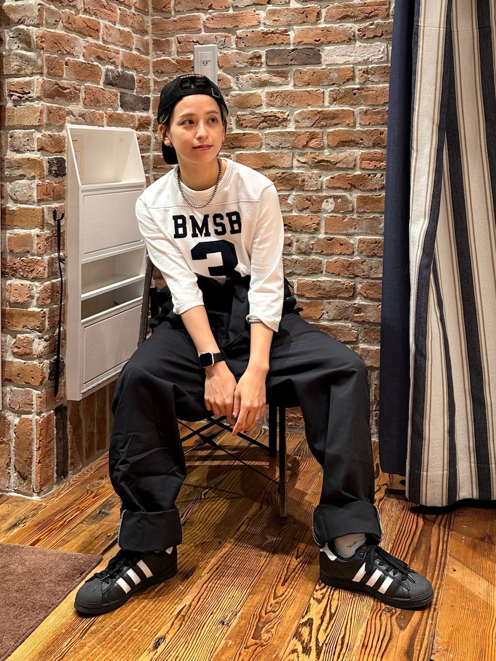 BEAMS BOY（ビームスボーイ）の「テンジク フットボール 3/4 Tシャツ