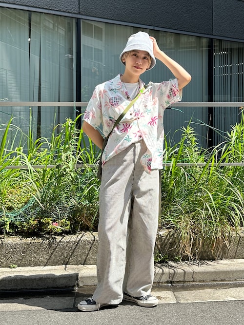 SUN SURF × BEAMS BOY / 別注 オープンカラー シャツ