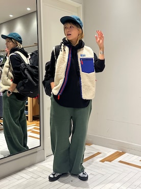 「アイテム（スウェットパンツ）」を使った、Heg.さん（レディース・159cm）の秋コーディネート