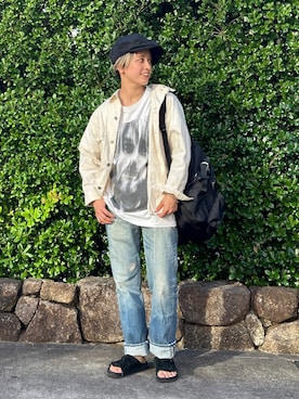 「アイテム（キャスケット）」を使った、Heg.さん（レディース・159cm）の夏コーディネート