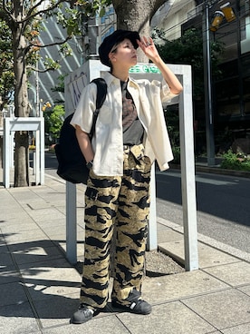 「アイテム（キャスケット）」を使った、Heg.さん（レディース・159cm）の夏コーディネート