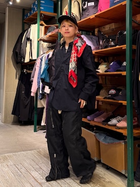 「BEAMS BOY（ビームスボーイ）のタイプ ビッグ シャツ（シャツ/ブラウス、ブルー系）」を使った、Heg.さん（レディース・159cm）の春コーディネート