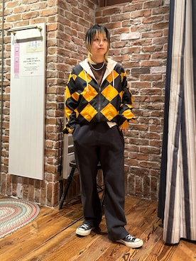 「Champion（チャンピオン）のアイテム（スウェットパンツ）」を使った、Heg.さん（レディース・159cm）の秋コーディネート