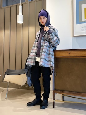「アクティブ」｜「アイテム（レインシューズ）」を使った、Heg.さん（レディース・159cm）の秋コーディネート