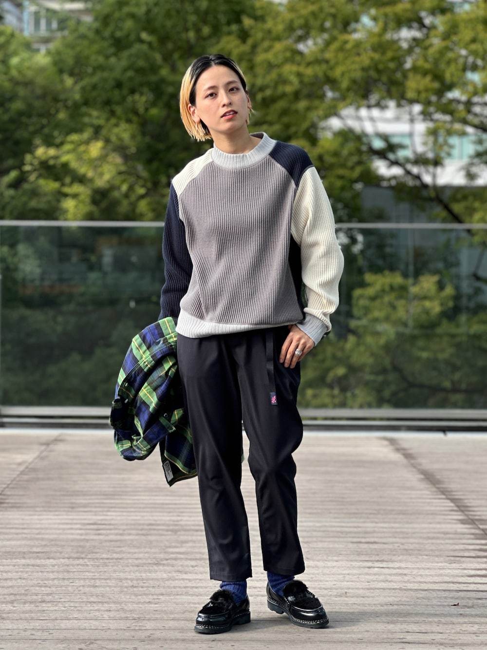 GRAMICCI × BEAMS BOY / 別注 ギャバ テーパード パンツ