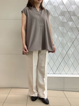 BRICK HOUSE シャツ工房 さっぽろ地下街ポールタウン店さん（レディース・157cm）の夏コーディネート