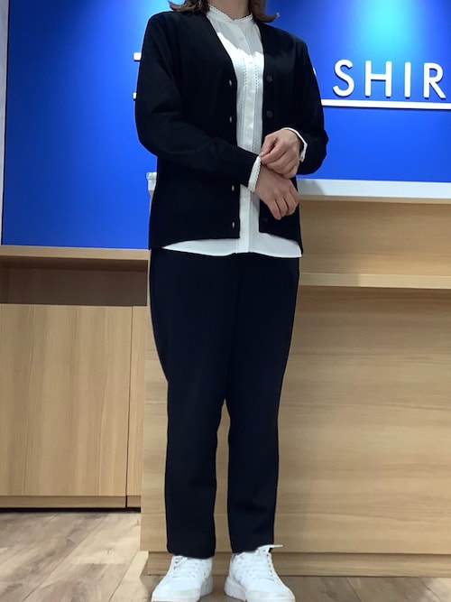 ブラウス シャツ COFREX ピコレース レディース長袖シャツ レディース COFREX】 ピコレース 長袖 レディースデザインシャツ(S ホワイト