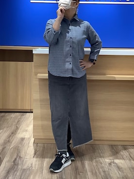 「TOKYO SHIRTS（トウキョウシャツ）のアイテム（シャツ/ブラウス）」を使った、BRICK HOUSE シャツ工房 さっぽろ地下街ポールタウン店さん（レディース・155cm）の春コーディネート