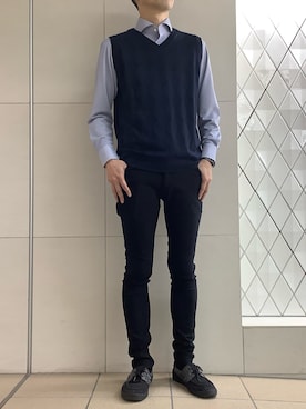 BRICK HOUSE シャツ工房 さっぽろ地下街ポールタウン店さん（骨格ナチュラル・メンズ・171cm）の秋コーディネート