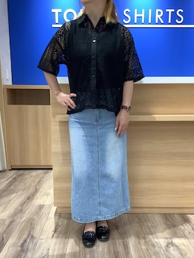 「大人可愛い、夏」｜BRICK HOUSE シャツ工房 さっぽろ地下街ポールタウン店さん（レディース・155cm）の夏コーディネート