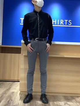 「TOKYO SHIRTS（トウキョウシャツ）のアイテム（シャツ/ブラウス）」を使った、BRICK HOUSE シャツ工房 さっぽろ地下街ポールタウン店さん（メンズ・171cm）の春コーディネート