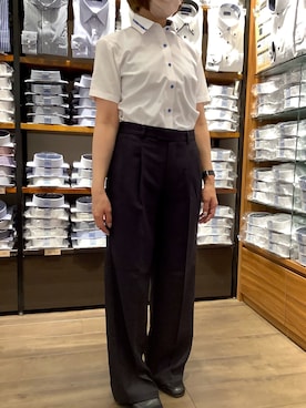 BRICK HOUSE シャツ工房 さっぽろ地下街ポールタウン店さん（レディース・153cm）の夏コーディネート