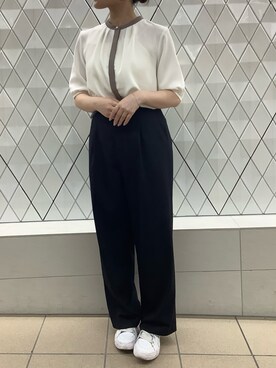 BRICK HOUSE シャツ工房 さっぽろ地下街ポールタウン店さん（レディース・161cm）の夏コーディネート