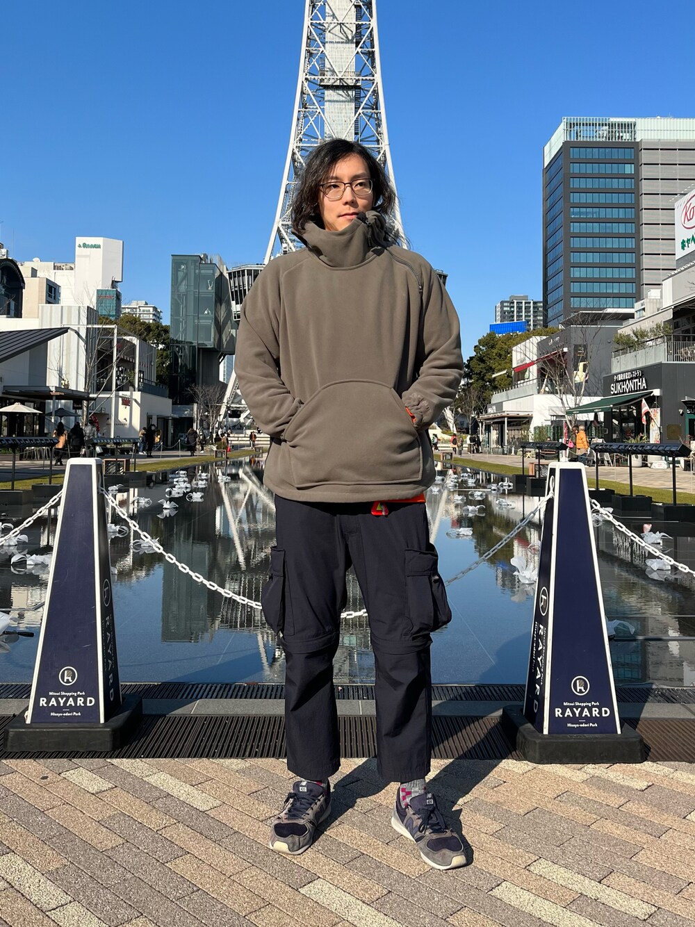 narifuri × WILD THINGS POLARTEC ハーフジップパーカーを使った人気