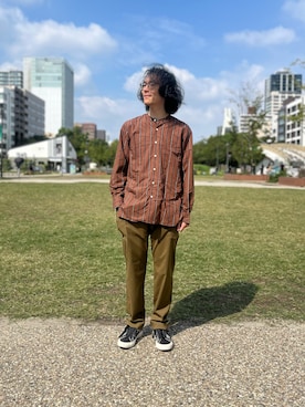 「narifuri（ナリフリ）のアイテム」を使った、Da-yaさん（メンズ・176cm）の秋コーディネート