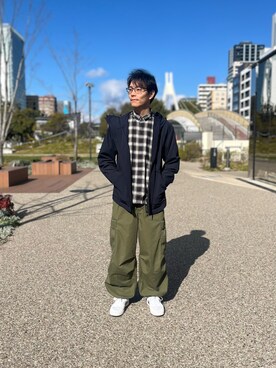 「narifuri（ナリフリ）のアイテム」を使った、Da-yaさん（メンズ・176cm）の冬コーディネート