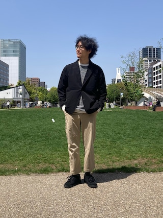 narifuri（ナリフリ）の「ナイロンストレッチジャケット（テーラード