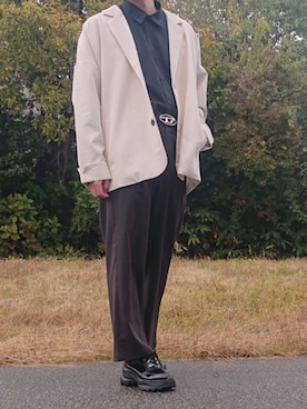 「aimoha（アイモハ）のアイテム（ジャケット/アウター）」を使った、itinaさん（メンズ・175cm）の秋コーディネート