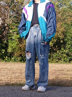 「FILA」｜itinaさん（メンズ・175cm）の秋コーディネート