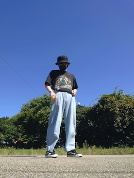 「TopIsm（トップイズム）のアイテム」を使った、itinaさん（メンズ・175cm）の夏コーディネート