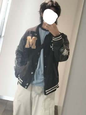 「アイテム（ジャケット/アウター）」を使った、SEKAI☪︎さん（メンズ・183cm・10代）の冬コーディネート