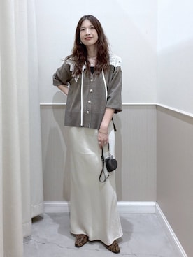 「LEPSIM（レプシィム）のアイテム（スカート）」を使った、haru_lepsimさん（レディース・173cm）の秋コーディネート