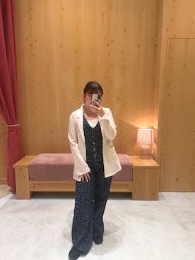 「アイテム（セットアップ）」を使った、hiyoriさん（レディース・156cm）の春コーディネート