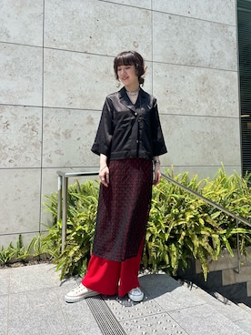 「LOVELESS（ラブレス）のアイテム（アクセサリー）」を使った、SHIORIさん（レディース・170cm）の夏コーディネート