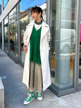 「JW Anderson（ジェイダブリューアンダーソン）のアイテム」を使った、SHIORIさん（レディース・170cm）の冬コーディネート