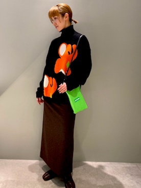 「LASTFRAME（ラストフレーム）のアイテム」を使った、SHIORIさん（レディース・170cm）の秋コーディネート