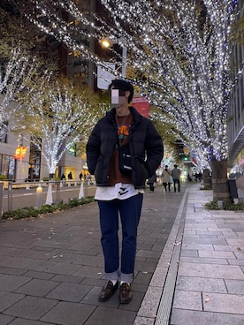 rikさん（メンズ・178cm）の冬コーディネート