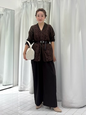 「SMELLY（スメリー）のアイテム」を使った、MIKOさん（レディース・155cm）の秋コーディネート