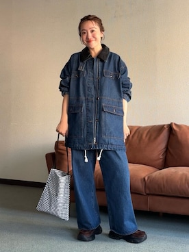 「KBF（ケイビーエフ）のアイテム（バッグ）」を使った、MIKOさん（レディース・155cm）の夏コーディネート