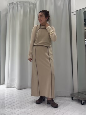 「LAATO（ラート）のアイテム」を使った、MIKOさん（レディース・155cm）の夏コーディネート